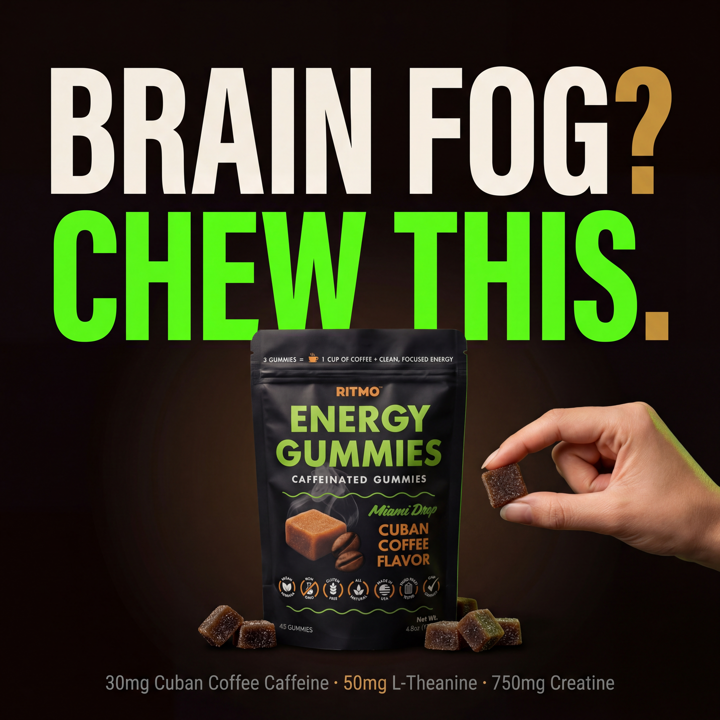 RITMO™ Cuban Coffee Energy Gummies