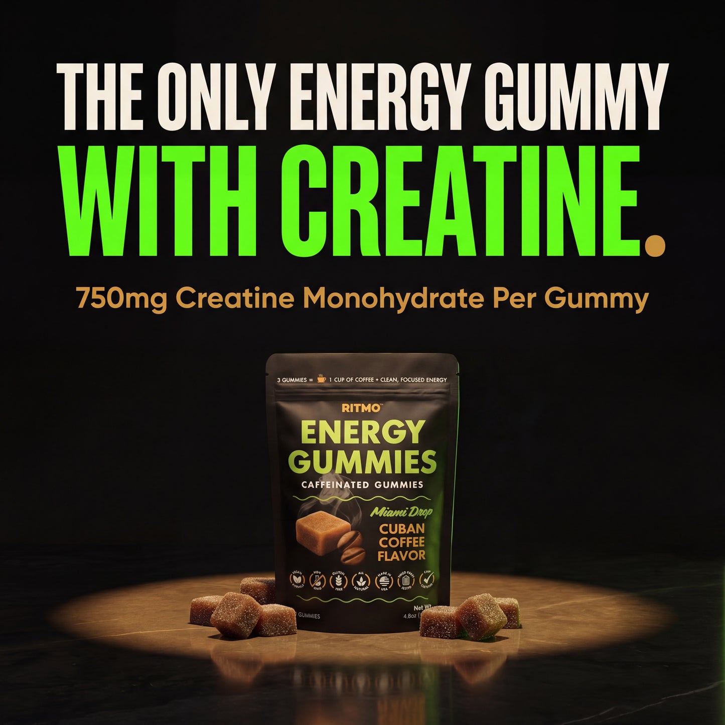 RITMO™ Cuban Coffee Energy Gummies